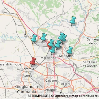 Mappa Via Milano, 81020 Recale CE, Italia (5.12273)