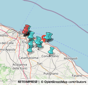Mappa C.da Scannacinque, 70042 Mola di Bari BA, Italia (11.308)