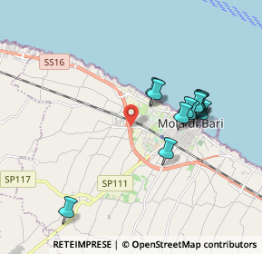 Mappa SS 16 Adriatica, 70042 Mola di Bari BA, Italia (1.84917)