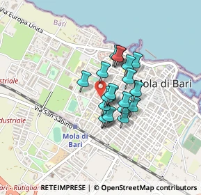 Mappa Via Fratelli Rosselli, 70042 Mola di Bari BA, Italia (0.2785)