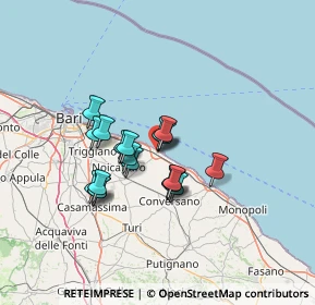 Mappa Via Fratelli Rosselli, 70042 Mola di Bari BA, Italia (10.73842)