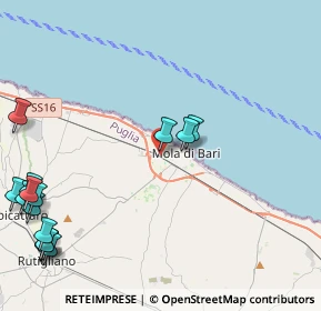 Mappa Mola Di Bari, 70042 Mola di Bari BA, Italia (6.55467)