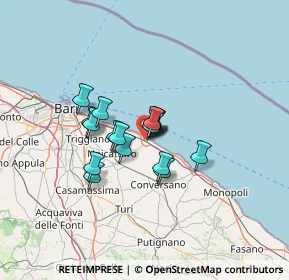 Mappa Mola Di Bari, 70042 Mola di Bari BA, Italia (8.96941)