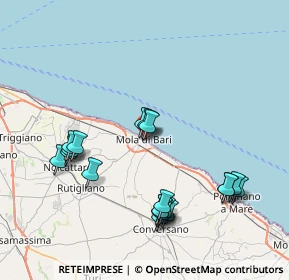 Mappa Via Luigi Settembrini, 70042 Mola di Bari BA, Italia (8.892)