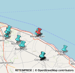 Mappa Via Luigi Settembrini, 70042 Mola di Bari BA, Italia (9.8415)