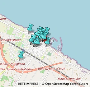 Mappa Via Luigi Settembrini, 70042 Mola di Bari BA, Italia (0.48444)