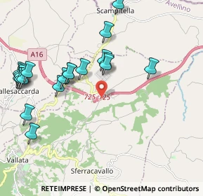 Mappa A16 Napoli - Canosa, 83059 Vallata AV, Italia (2.4745)