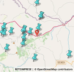 Mappa A16 Napoli - Canosa, 83059 Vallata AV, Italia (5.19125)