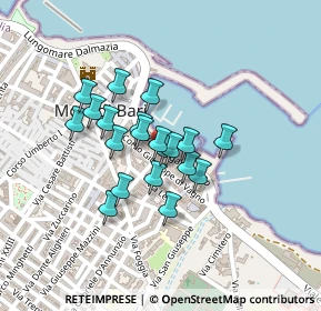 Mappa Via Lungara Porto, 70042 Mola di Bari BA, Italia (0.1635)