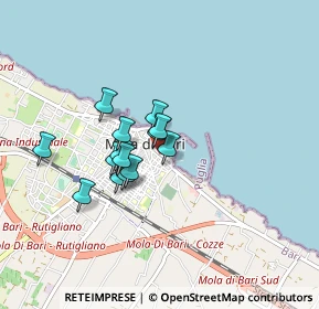 Mappa Via Lungara Porto, 70042 Mola di Bari BA, Italia (0.64357)