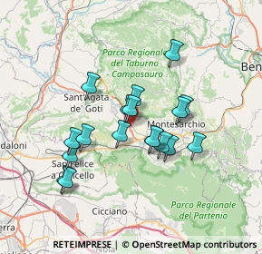 Mappa Via Lavatoio, 82011 Airola BN, Italia (6.30278)