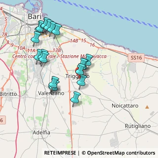 Mappa Via Enrico de Nicola, 70019 Triggiano BA, Italia (4.2385)