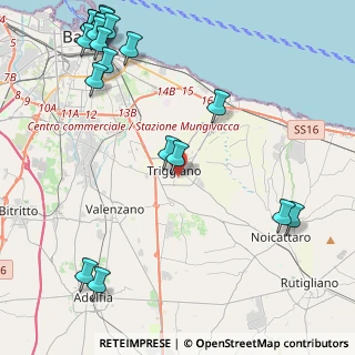 Mappa Via Enrico de Nicola, 70019 Triggiano BA, Italia (6.5685)