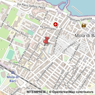 Mappa Via Enrico Toti,  64, 70042 Mola di Bari, Bari (Puglia)