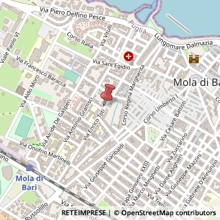 Mappa Via Enrico Toti,  62, 70042 Mola di Bari, Bari (Puglia)