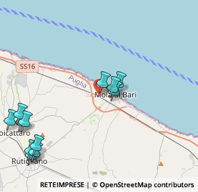 Mappa Via Madre Teresa di Calcutta, 70042 Mola di Bari BA, Italia (5.49167)