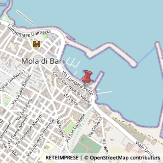 Mappa Via Lungara Porto, 45, 70042 Mola di Bari, Bari (Puglia)