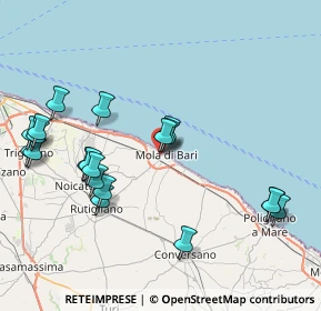 Mappa Via XXIV Maggio, 70042 Mola di Bari BA, Italia (9.5385)