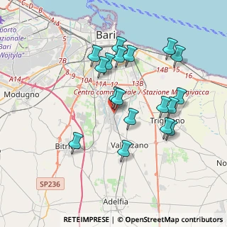 Mappa Via della Stazione, 70100 Bari BA, Italia (3.79222)