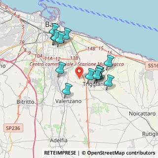 Mappa Strada Torre Longa, 70100 Bari BA, Italia (3.26429)