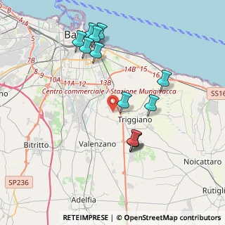 Mappa Strada Torre Longa, 70100 Bari BA, Italia (4.22083)