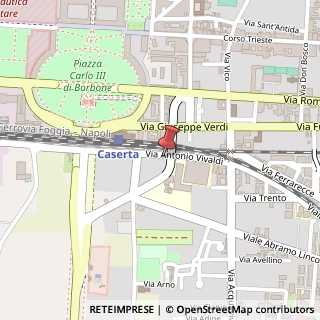 Mappa Via Antonio Vivaldi, 52, 81100 Caserta, Caserta (Campania)