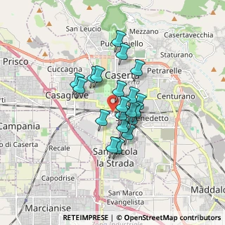 Mappa Via Antonio Vivaldi, 81100 Caserta CE, Italia (1.2455)