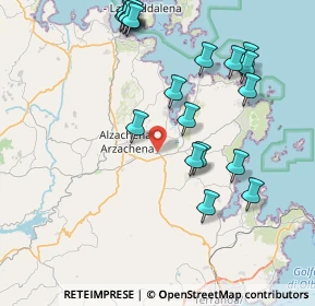 Mappa Località Lu Mulinu, 07021 Arzachena SS, Italia (9.6755)