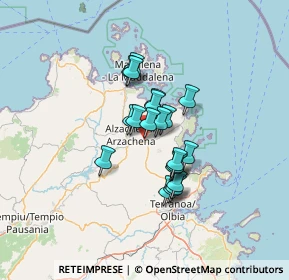 Mappa Località Lu Mulinu, 07021 Arzachena SS, Italia (9.686)