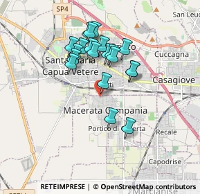 Mappa Via Leonardo da Vinci, 81047 Macerata Campania CE, Italia (1.6105)