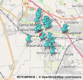 Mappa Via Leonardo da Vinci, 81047 Macerata Campania CE, Italia (1.3705)