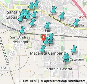 Mappa Via Leonardo da Vinci, 81047 Macerata Campania CE, Italia (1.1335)