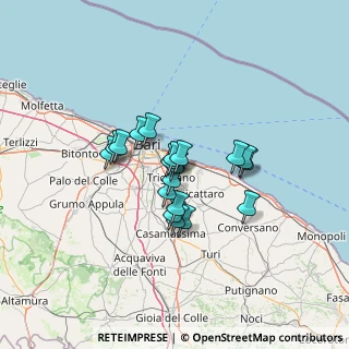 Mappa Via Bari, 70100 Capurso BA, Italia (9.73421)