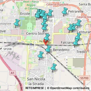 Mappa Piazzale Maiorana, 81100 Caserta CE, Italia (1.2535)