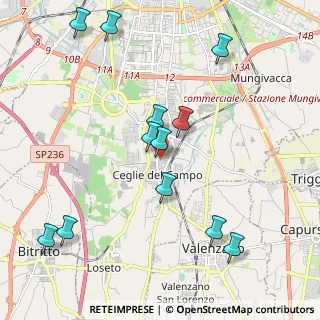 Mappa Via Caterina Fontana, 70129 Bari BA, Italia (2.43167)