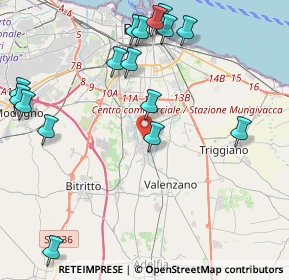 Mappa Via Caterina Fontana, 70129 Bari BA, Italia (5.41125)