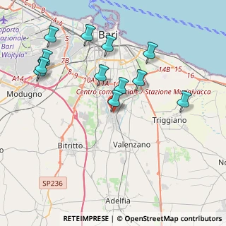 Mappa Via Caterina Fontana, 70129 Bari BA, Italia (4.5425)