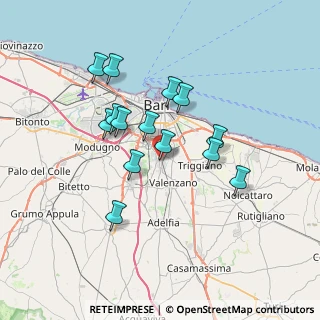 Mappa Via Caterina Fontana, 70129 Bari BA, Italia (6.52214)