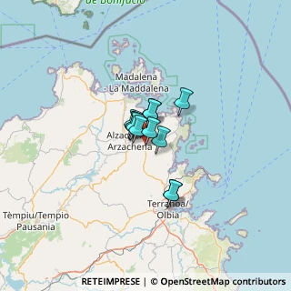 Mappa S.p. Arzachena - Porto Cervo km 1, 07021 Arzachena SS, Italia (6.50667)