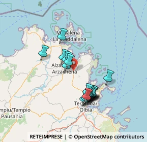 Mappa S.p. Arzachena - Porto Cervo km 1, 07021 Arzachena SS, Italia (13.402)