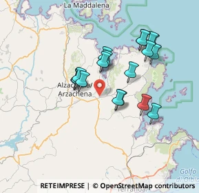 Mappa S.p. Arzachena - Porto Cervo km 1, 07021 Arzachena SS, Italia (6.675)