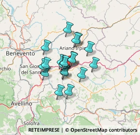 Mappa Via Cristoforo Colombo, 83035 Grottaminarda AV, Italia (9.1365)