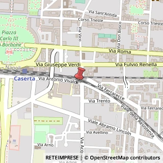 Mappa Via Antonio Vivaldi, 13, 81100 Caserta, Caserta (Campania)