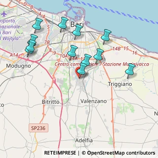 Mappa Via Vaccarella, 70129 Bari BA, Italia (4.50667)