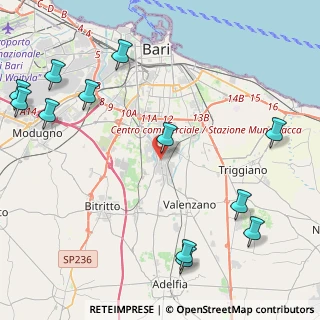 Mappa Via Vaccarella, 70129 Bari BA, Italia (6.29833)