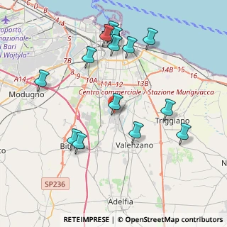 Mappa Via Vaccarella, 70129 Bari BA, Italia (4.59857)