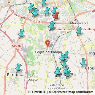Mappa Via Vaccarella, 70129 Bari BA, Italia (2.953)