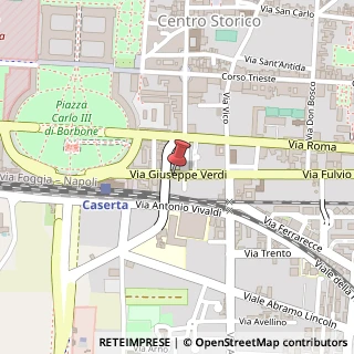 Mappa Via Giuseppe Verdi, 50, 81100 Caserta, Caserta (Campania)