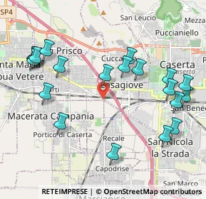 Mappa Via Appia Antica, 81047 Macerata Campania CE, Italia (2.521)