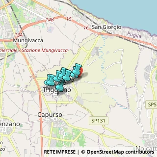 Mappa Via Ferrari, 70019 Triggiano BA, Italia (1.11385)